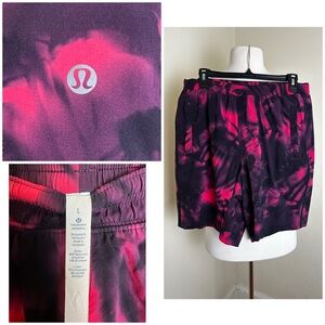 RARE Lululemon Surge Shorts M's L Workout Gym Swim Stretch 9"  Built In Shorts